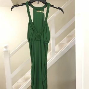MAXSTUDIO green dress with crochet straps